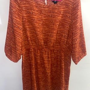 H&M size 12 orange and white